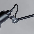 Modern Metal Black Adjustable Swing Arm Wall Light