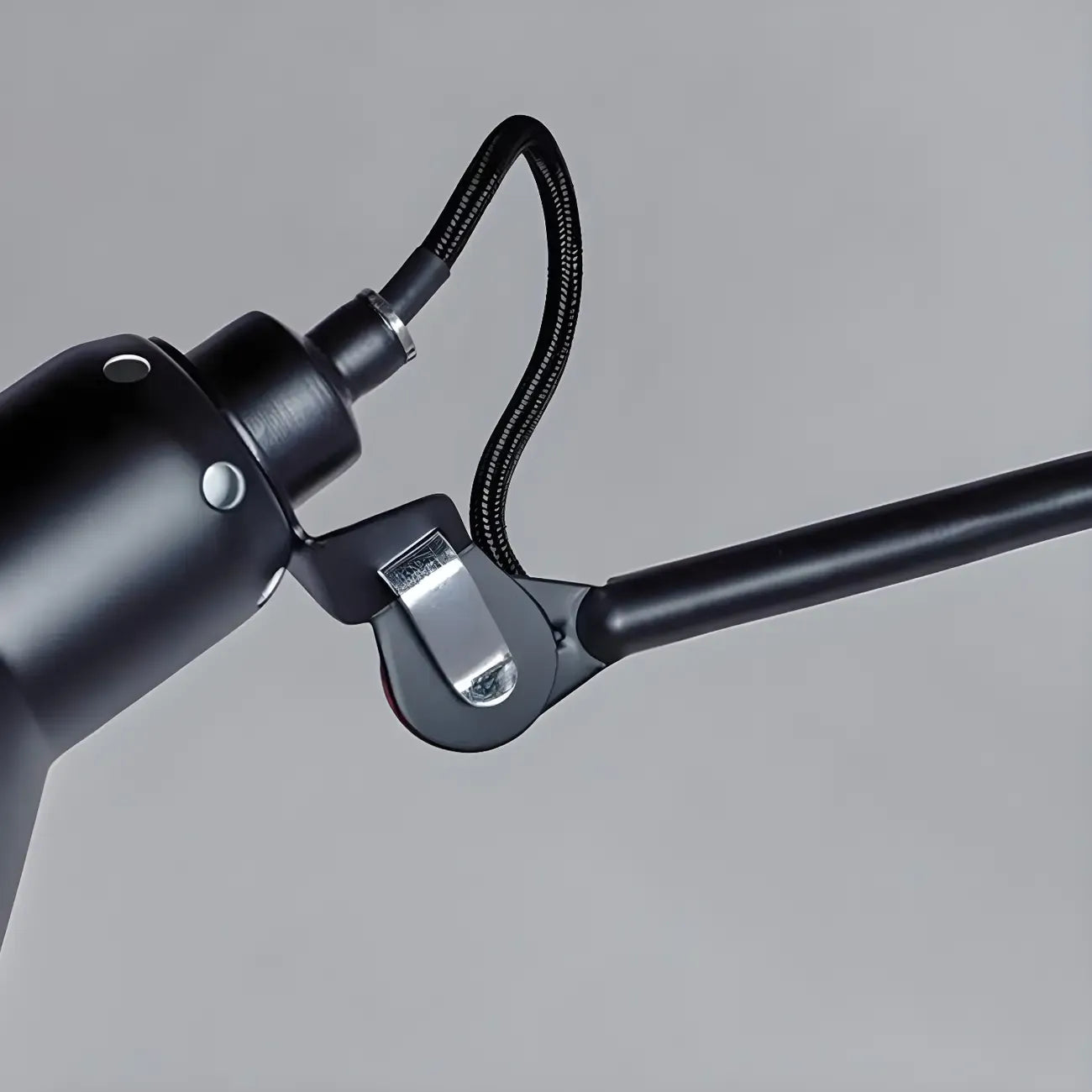 Modern Metal Black Adjustable Swing Arm Wall Light