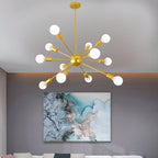 Modern LED Gold Globe Sputnik Chandelier
