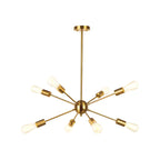 Modern LED Gold Globe Sputnik Chandelier
