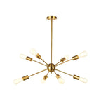 Modern LED Gold Globe Sputnik Chandelier