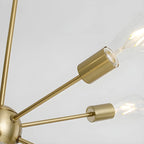 Modern LED Gold Globe Sputnik Chandelier