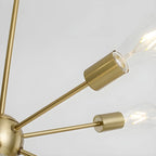 Modern LED Gold Globe Sputnik Chandelier