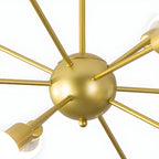 Modern LED Gold Globe Sputnik Chandelier