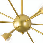 Modern LED Gold Globe Sputnik Chandelier
