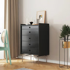 Elegant Grey Wooden Dresser & Chest with Storage