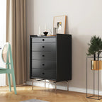 Elegant Grey Wooden Dresser & Chest with Storage