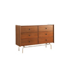 Elegant Grey Wooden Dresser & Chest with Storage