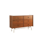 Elegant Grey Wooden Dresser & Chest with Storage