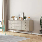 Elegant Grey Wooden Dresser & Chest with Storage