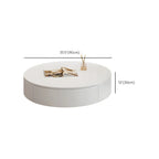 Modern Wooden White Round Nesting Coffee Tables