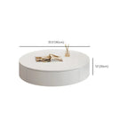 Modern Wooden White Round Nesting Coffee Tables