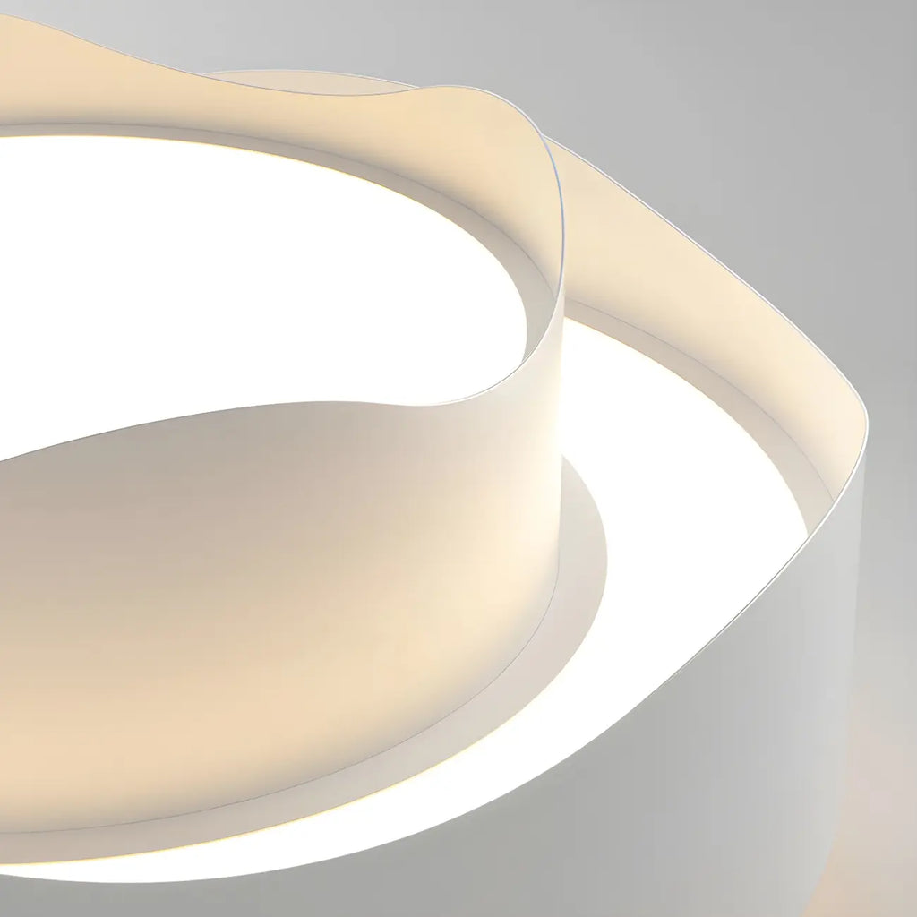 Modish White Metal Wave Pendant Light for Kitchen