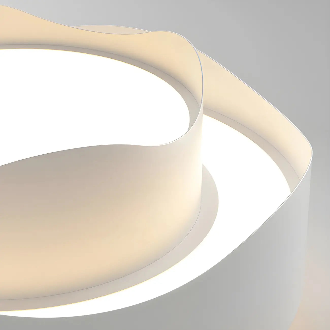 Modish White Metal Wave Pendant Light for Kitchen