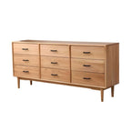 Classic Pine Wood Natural Double Dresser