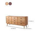 Classic Pine Wood Natural Double Dresser