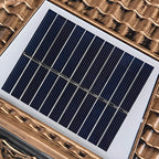 House-Shape Black Solar Outdoor Post Lights