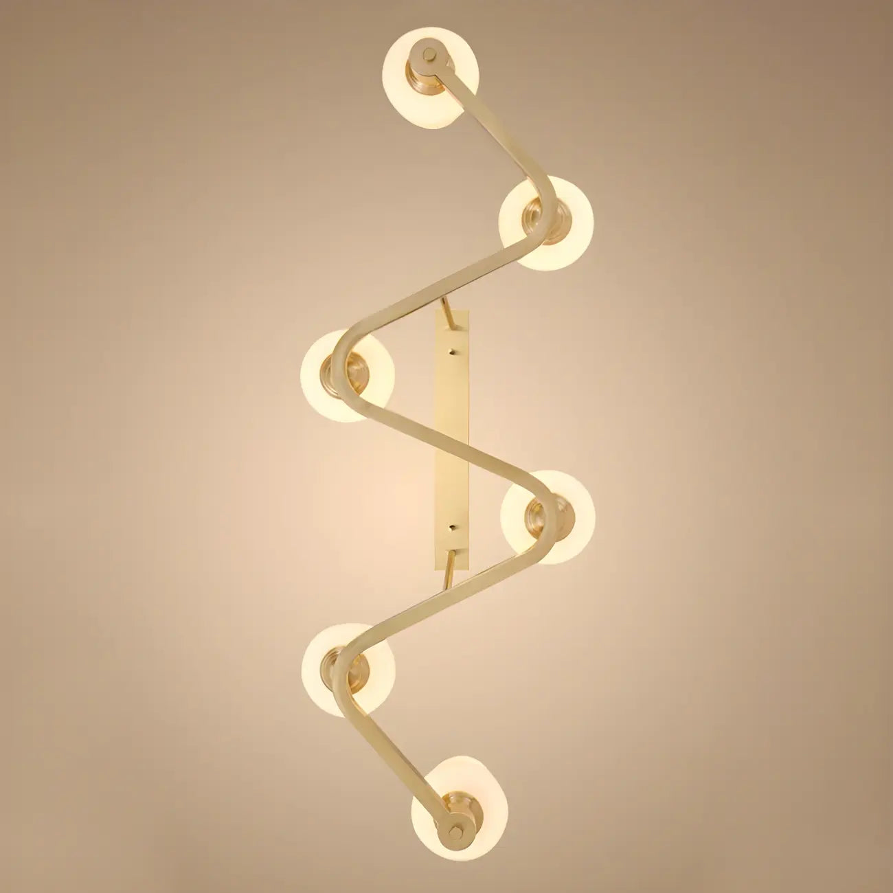 Adjustable 6-Light Brass Glass Island Pendant Light for Kitchen