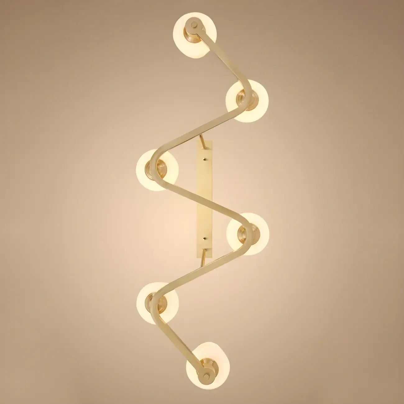 Adjustable 6-Light Brass Glass Island Pendant Light for Kitchen