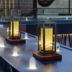 Solar Vertical Rectangular Warm Light Outdoor Post Lights