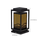 Solar Vertical Rectangular Warm Light Outdoor Post Lights