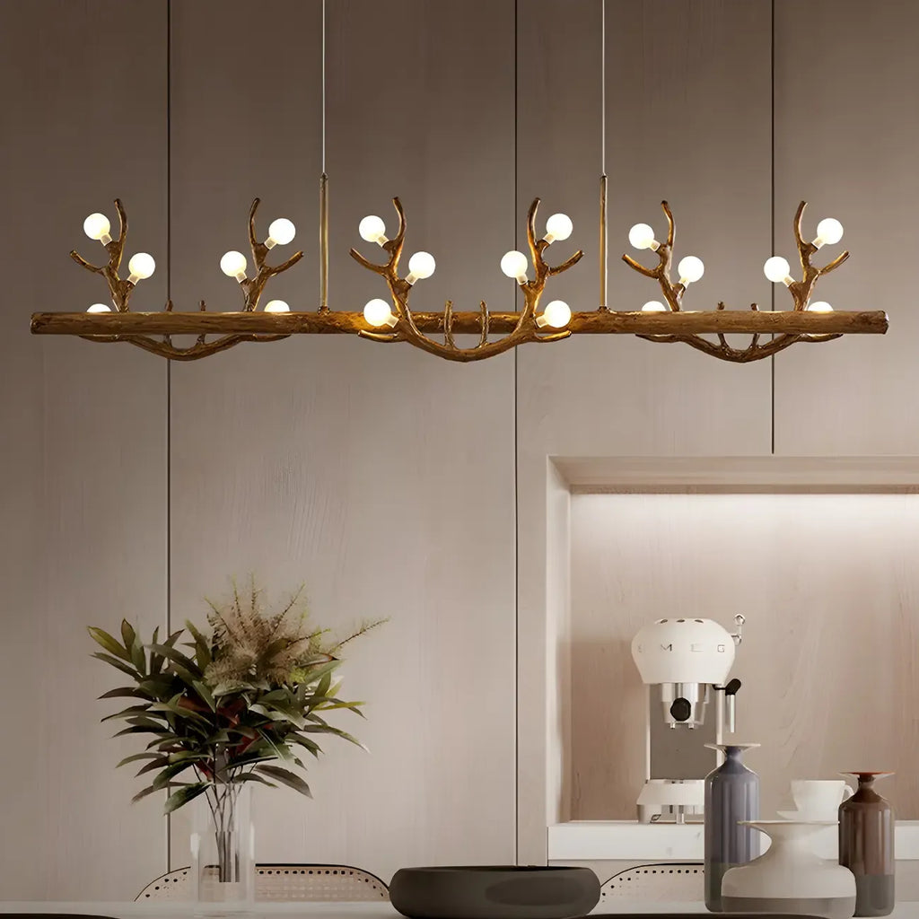 Nordic Antler Modern Island Pendant Light for Kitchen
