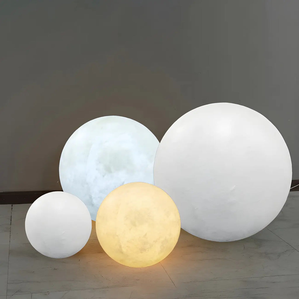 Solar Garden Resin Ball Shape Outdoor Post Lights