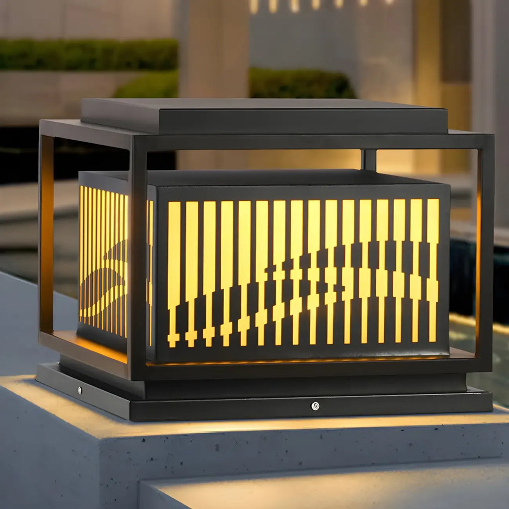 Waterproof Outdoor Wired Rectangular Post Cap Light