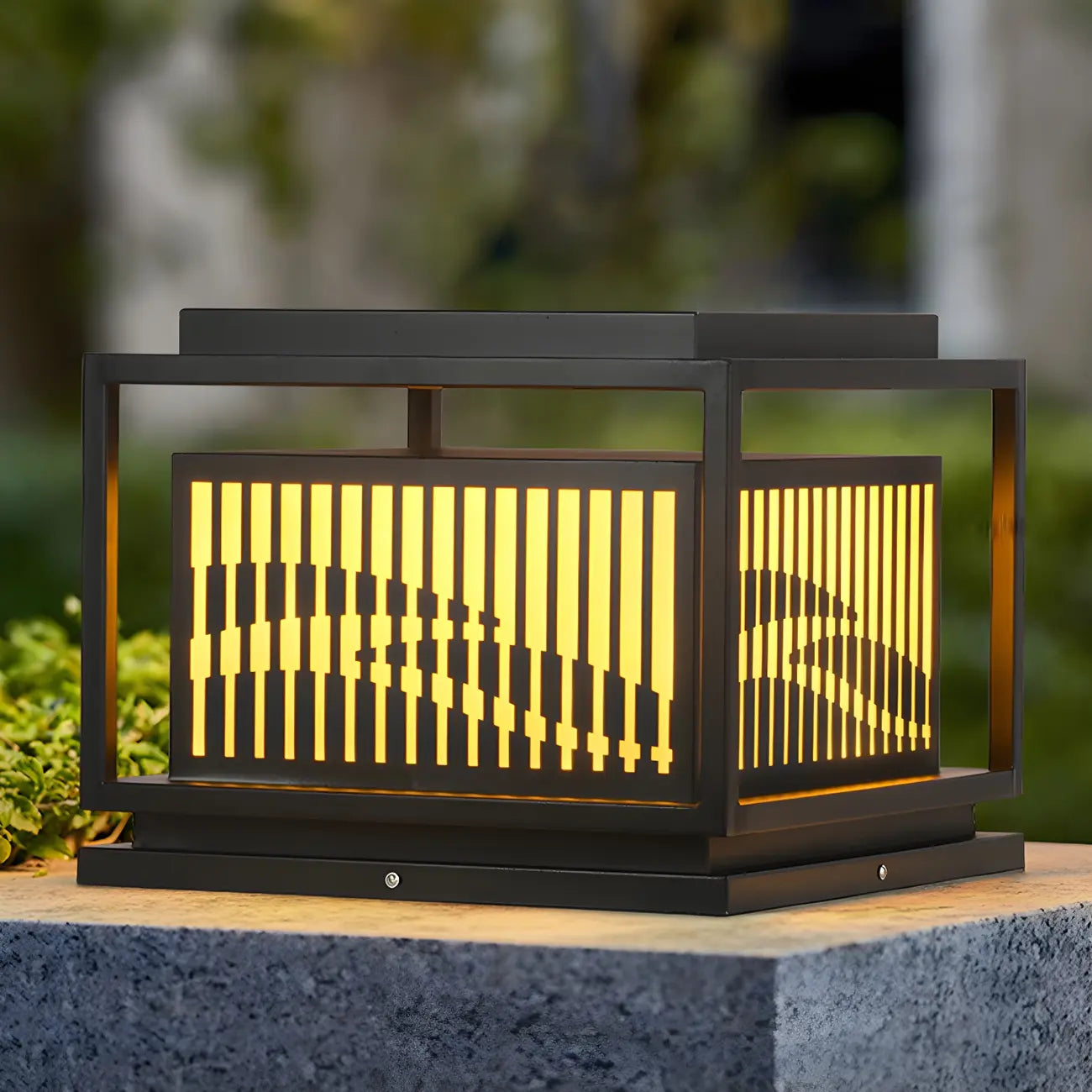 Waterproof Outdoor Wired Rectangular Post Cap Light