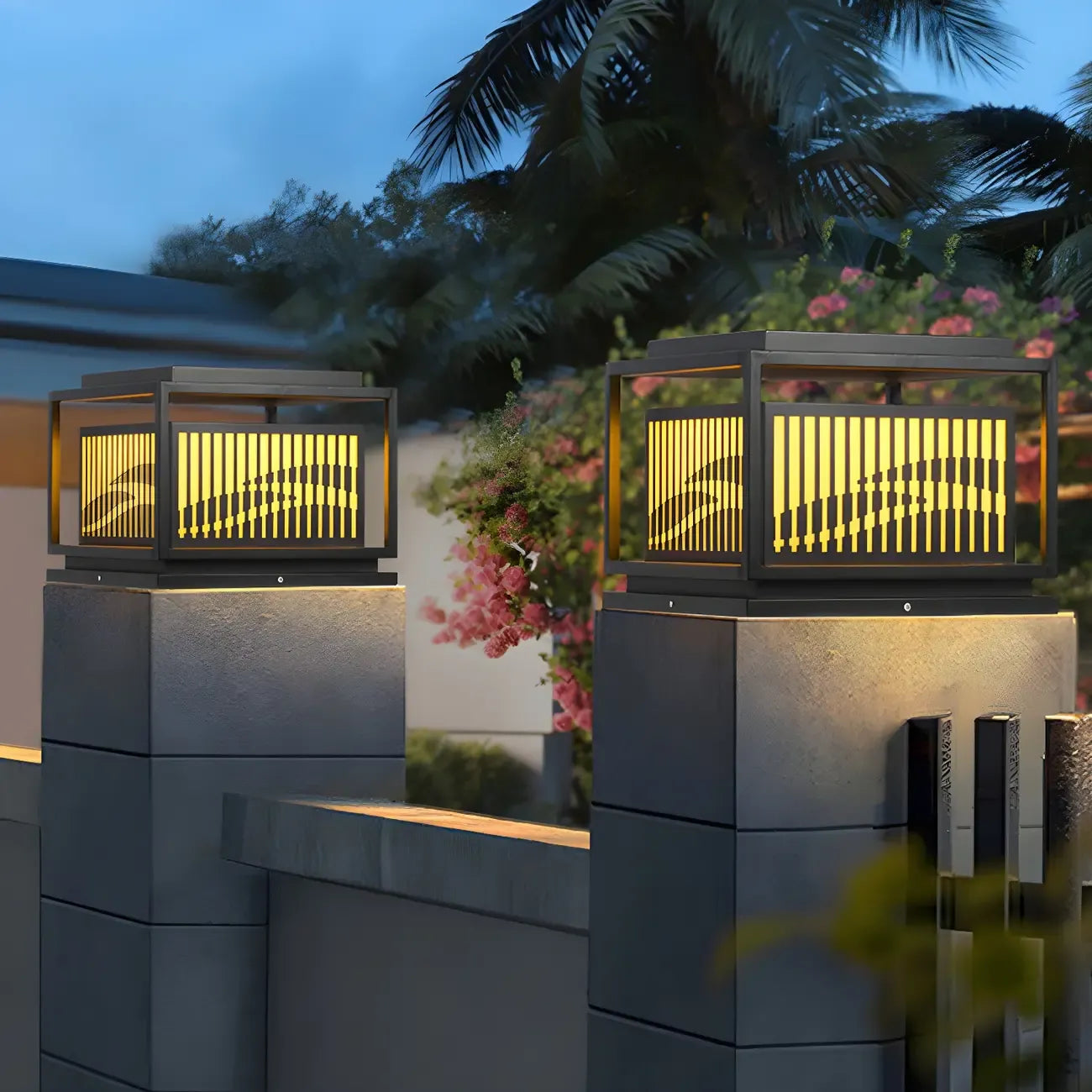 Waterproof Outdoor Wired Rectangular Post Cap Light