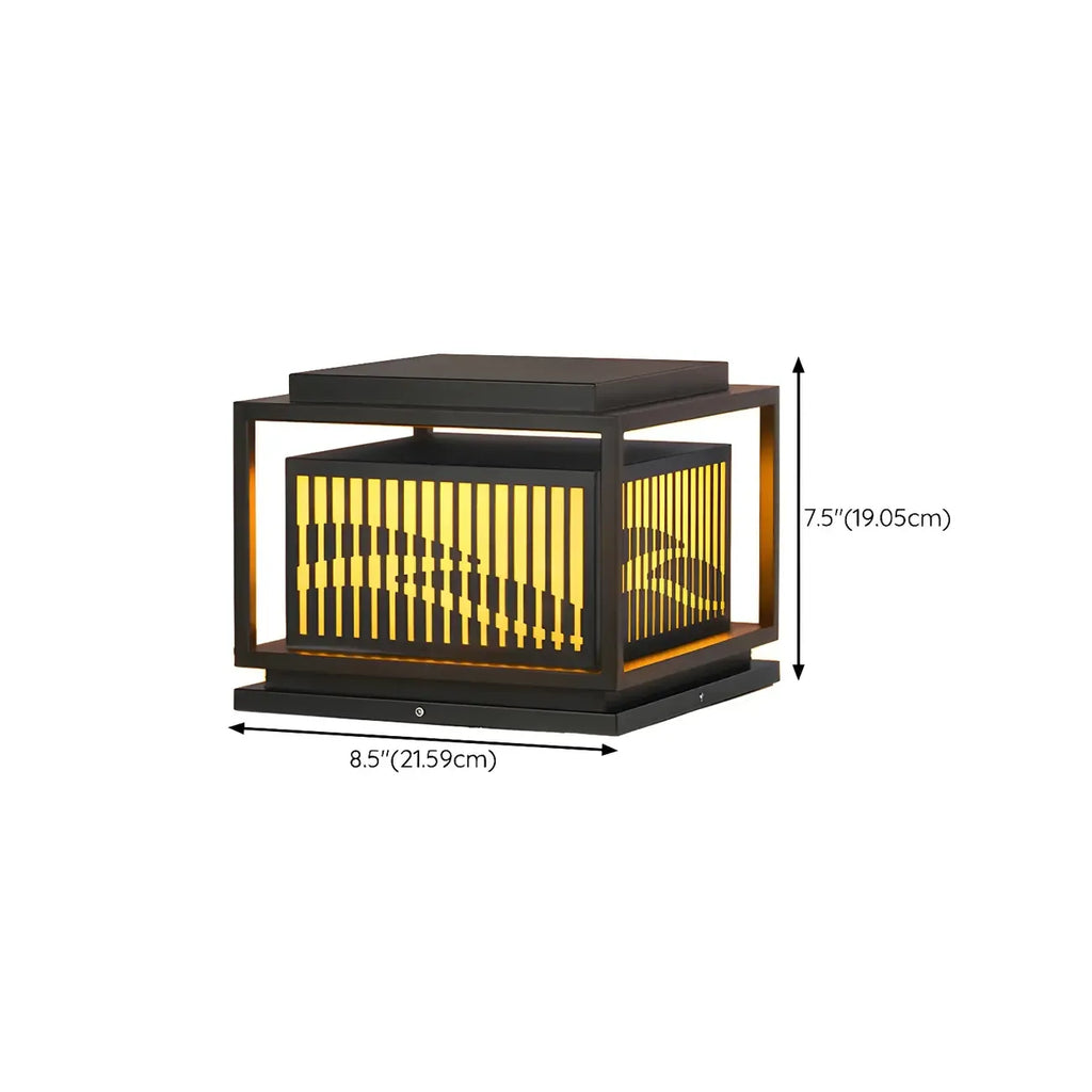 Waterproof Outdoor Wired Rectangular Post Cap Light