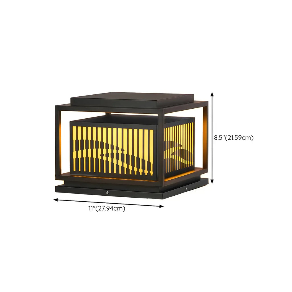 Waterproof Outdoor Wired Rectangular Post Cap Light