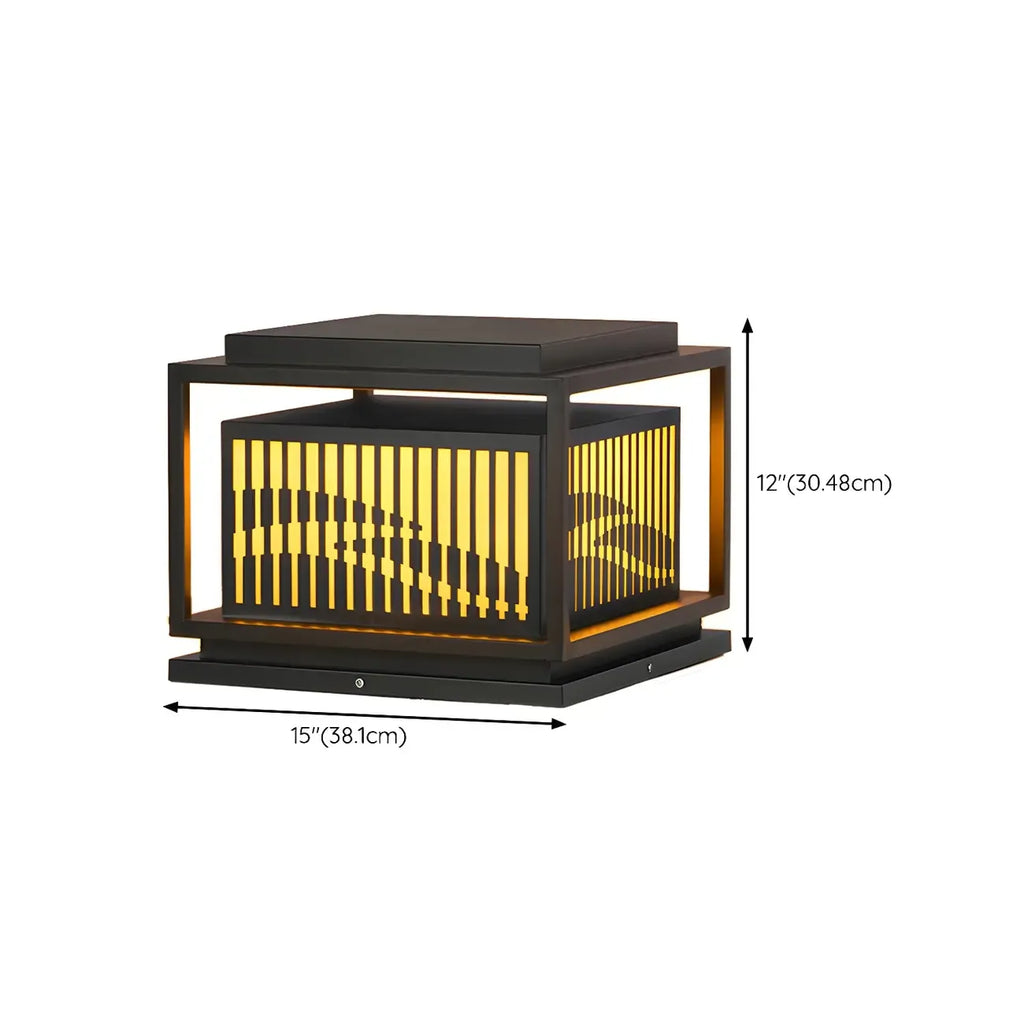 Waterproof Outdoor Wired Rectangular Post Cap Light