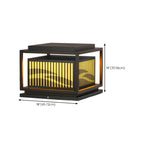 Waterproof Outdoor Wired Rectangular Post Cap Light