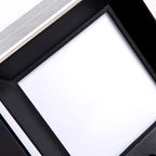 Waterproof Solar Black Metal Cube Outdoor Post Lights