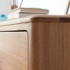 Traditional Natural Solid Wooden Double Dressers with Drawers