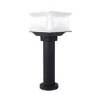 Clear Geometric 3 Color Light Solar Outdoor Post Lights