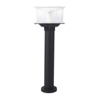 Clear Geometric 3 Color Light Solar Outdoor Post Lights