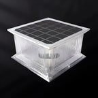 Clear Geometric 3 Color Light Solar Outdoor Post Lights