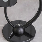 Contemporary Black Floor Lamp with Shelves for Living Room