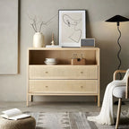 Tropical Natural Wooden Bachelor Chests with Drawers