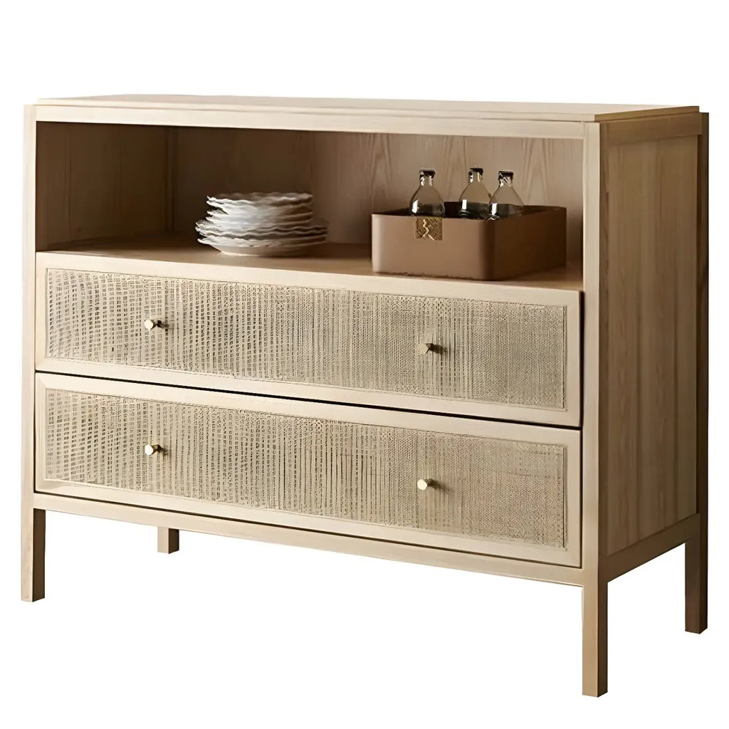 Tropical Natural Wooden Bachelor Chests with Drawers