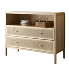 Tropical Natural Wooden Bachelor Chests with Drawers