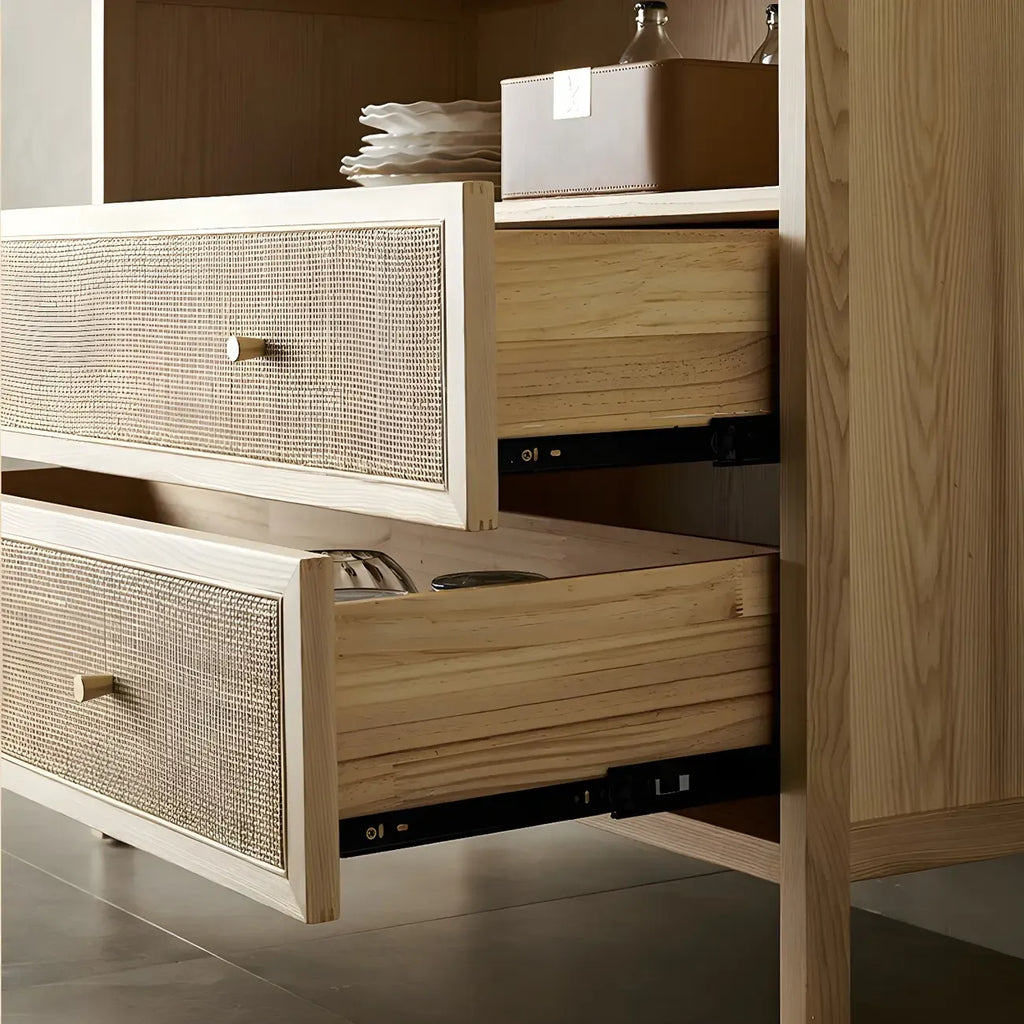 Tropical Natural Wooden Bachelor Chests with Drawers