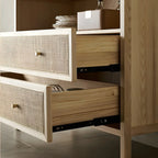 Tropical Natural Wooden Bachelor Chests with Drawers