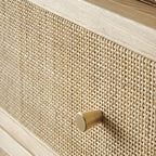 Tropical Natural Wooden Bachelor Chests with Drawers