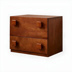 Minimalist Brown Wooden Dressers & Chests with Drawers