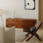 Minimalist Brown Wooden Dressers & Chests with Drawers