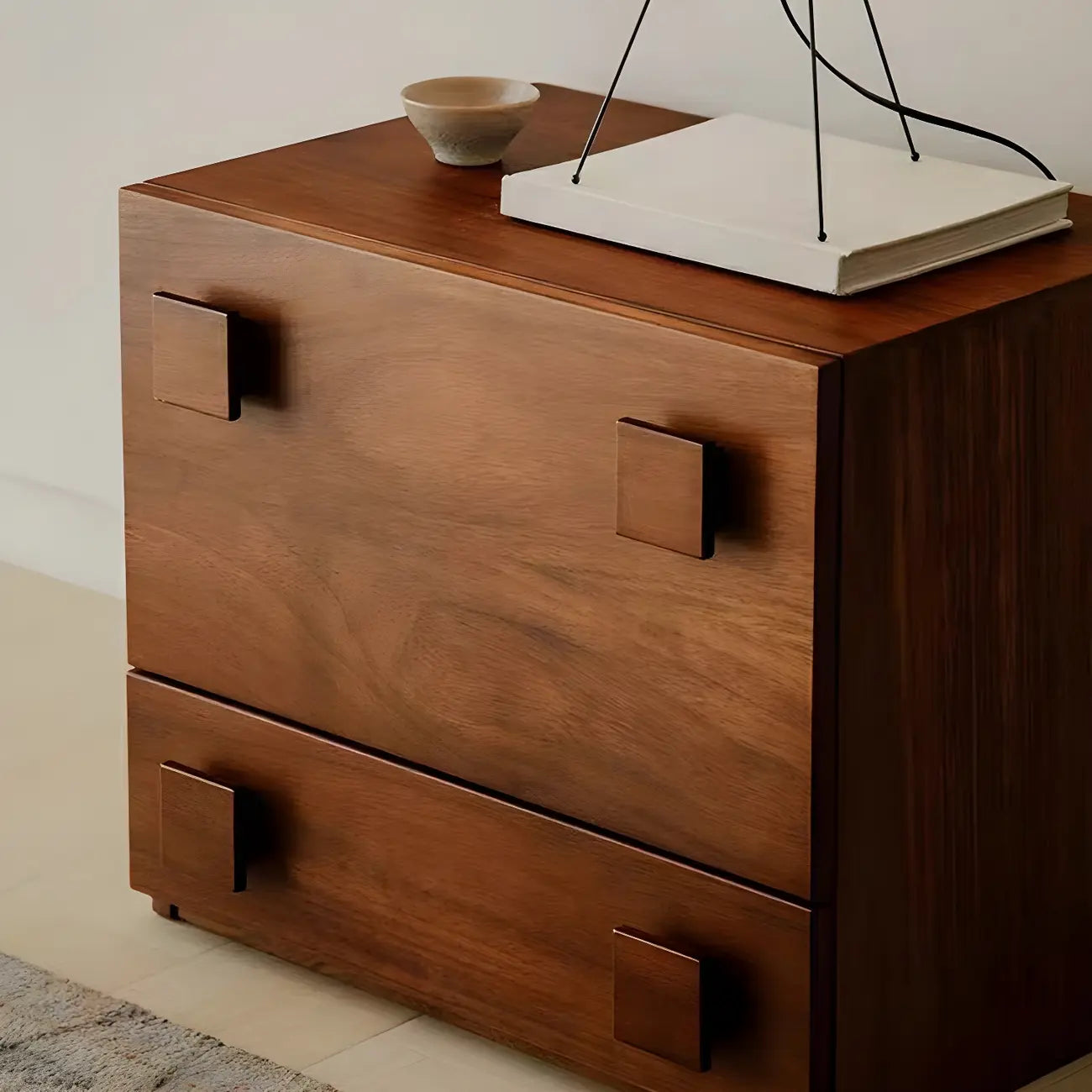 Minimalist Brown Wooden Dressers & Chests with Drawers