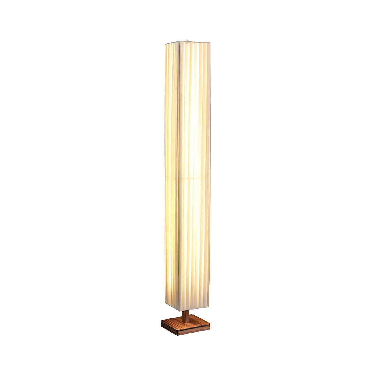 Modern Column Wood 3-Color LED Floor Lamp for Living Room